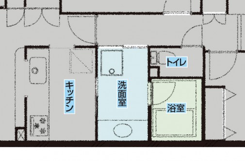 x山下邸改築前水彩