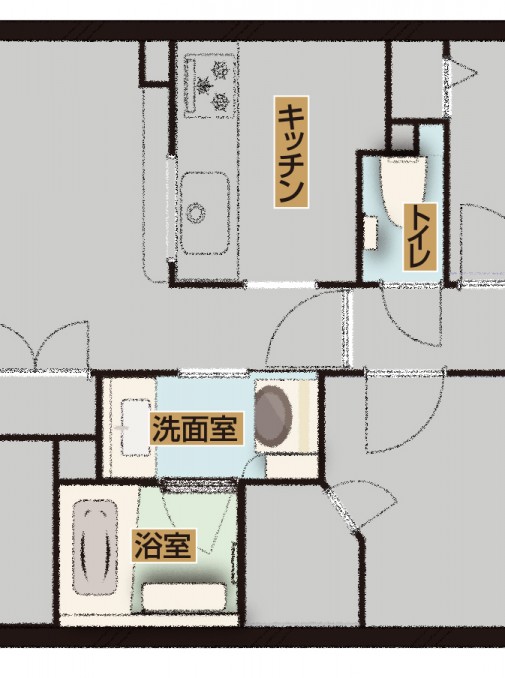f宇野改築後水彩